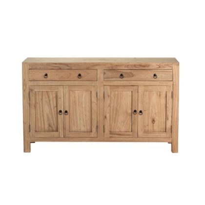 Natural Mindi Wood Sideboard, 140 cm