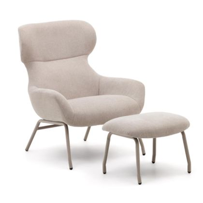 Sillón con Reposapies Nórdico Belina Chenilla