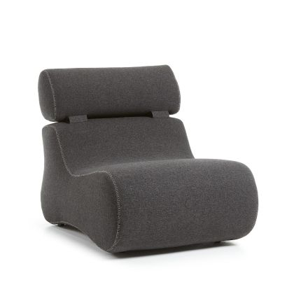 Butaca Estilo Nórdico Ergonómico Grafito 79 cm