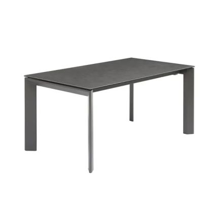 Scar Black Ceramic Glass Extendable Dining Table, 160/240 cm