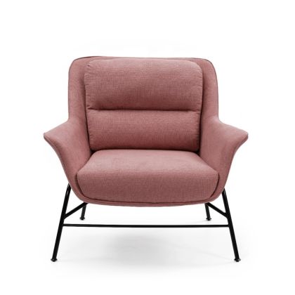 Pink Padded Armchair, 84 Cm