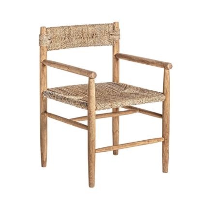 Natural Teak Natural Antique Fiber Armchair, 81 Cm