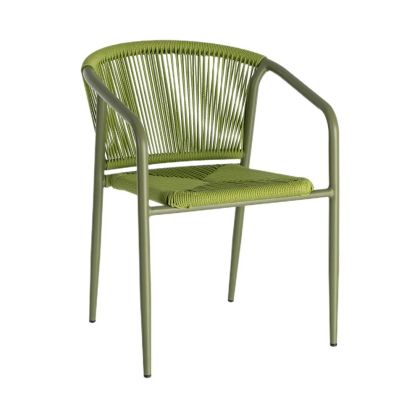 Silla Apilable Aluminio Ratán, 57 X 60 X 77'50 Cm
