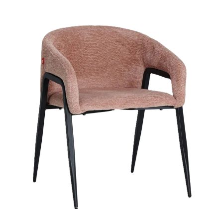 Silla Aren Tejido Rosa Palo Hierro Negro, 74 Cm