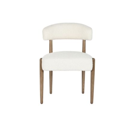 Silla Blanco Decapé Madera Natural, 51 cm
