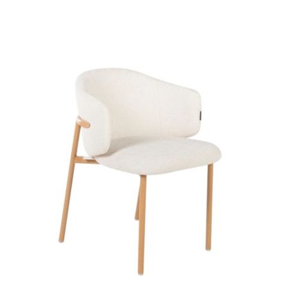 Silla chenilla blanca