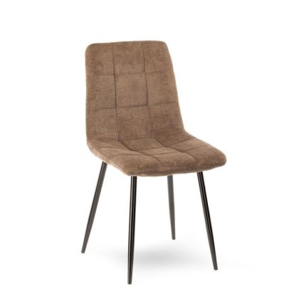 Silla de Comedor Manta Tela Hierro, 44 Cm