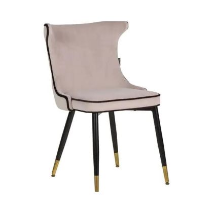 Silla Comedor Terciopelo Gris 49x54x82 Cm