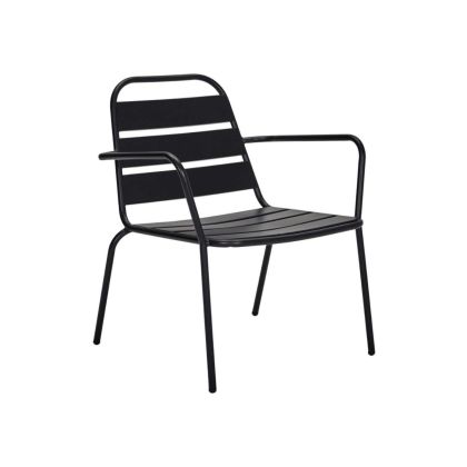 Silla Terraza Negro Hierro, 65 Cm