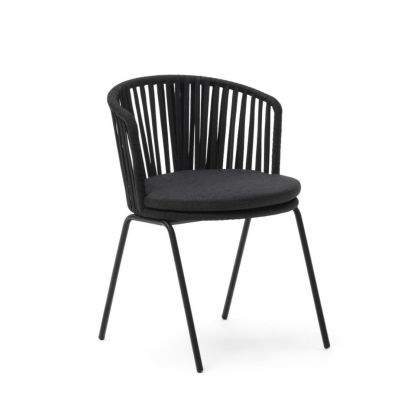 Silla Exterior Saconca Negro, 59 Cm