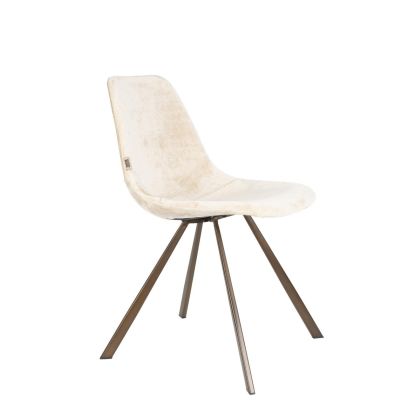 Silla FRANKY Tejido Acero Bronce, 56 cm