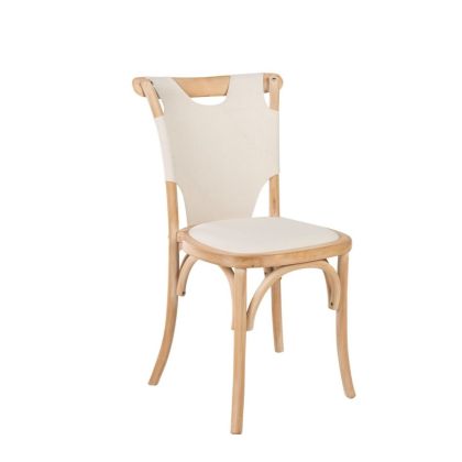 Silla lino madera