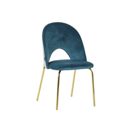 Silla azul gris oro