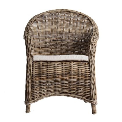 Sillón Rattán Diseño Étnico Natural, Chira 62 Cm