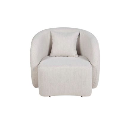 Sillón Metal Tejido Cojín Gris, 93 Cm