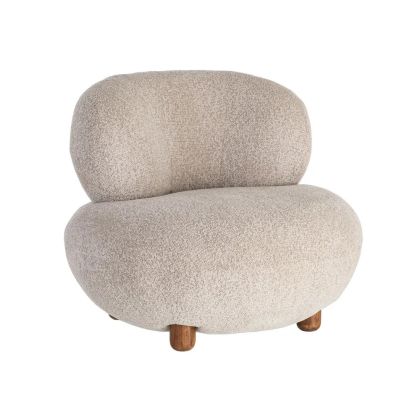 Sillón Tapizado Beige, 93 X 93 X 79 Cm