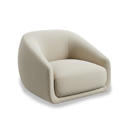 Sillón Tapizado Dolmen Crema, 95 Cm
