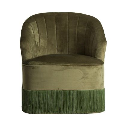 Sillón Vintage Verde  Madera Pino, 69 Cm
