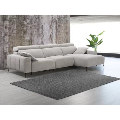 Sofá Chaise Longue con Deslizante Vivian Estilo Moderno