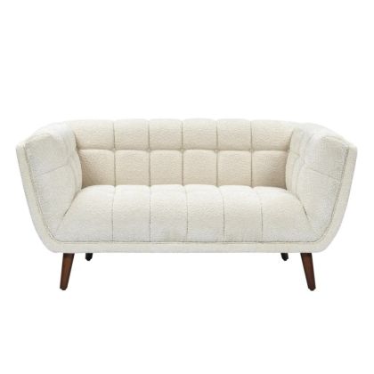 Sofá Beryl 2 Plazas Bouclé Beige 