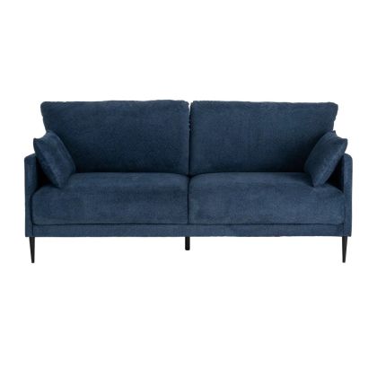Sofá Azul Madera Eucalipto 191 X 80 X 88 Cm