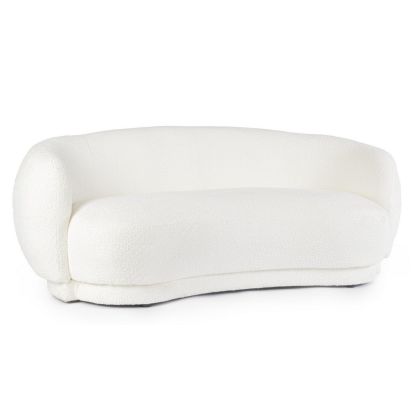 Sofá Tecla Tejido Bouclé Madera, 191 Cm