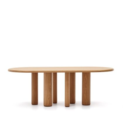 Mesa Comedor Ovalada Fresno, 220 Cm