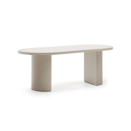 Mesa Comedor Lacada Acabado Blanco, 200 Cm