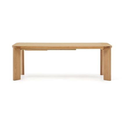 Mesa Extensible Madera Maciza Chapa Roble