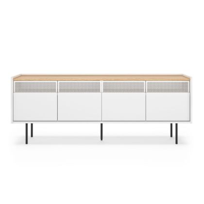 Mueble Tv Radio  Nórdico Blanco, 160 Cm