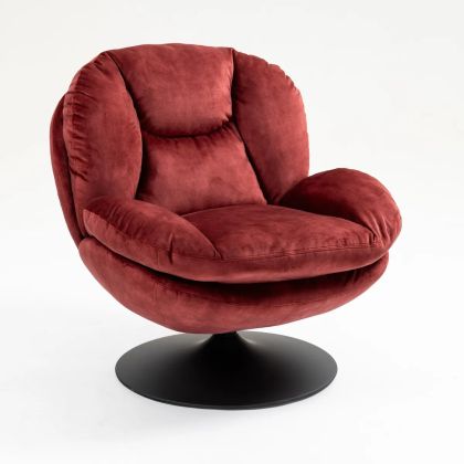 Sillón Giratorio Topi Burdeos