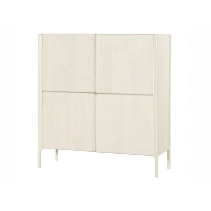 Aparador Alto Ares 4 Puertas Blanco Roto