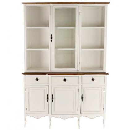Virina shabby chic Madera Blanco Cristal, 141 cm