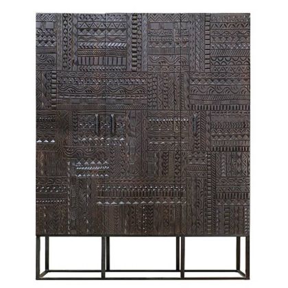 Armario Motivos Africanos Estilo Oriental, 135 Cm  