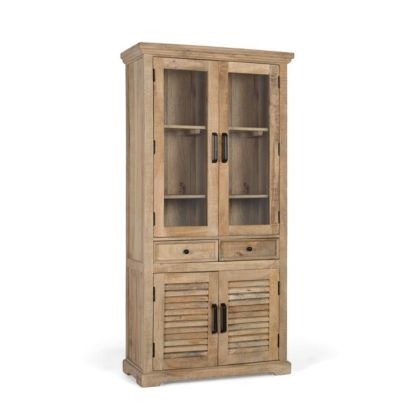 Vitrina Sóller madera 4 puertas 2 cajones