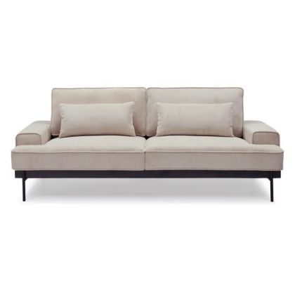 Sofá 3 Plazas Yoko Tejido Pana Metal, 217 Cm