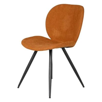 Silla Zinia Tejido Tapizado Metal Pintado, 49 Cm
