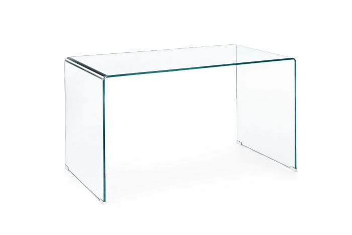 Mesa Escritorio Iride Vidrio Transparente, 126 Cm
