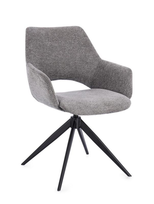 Silla Giratoria Gris Oscuro Acero, 59'5 Cm